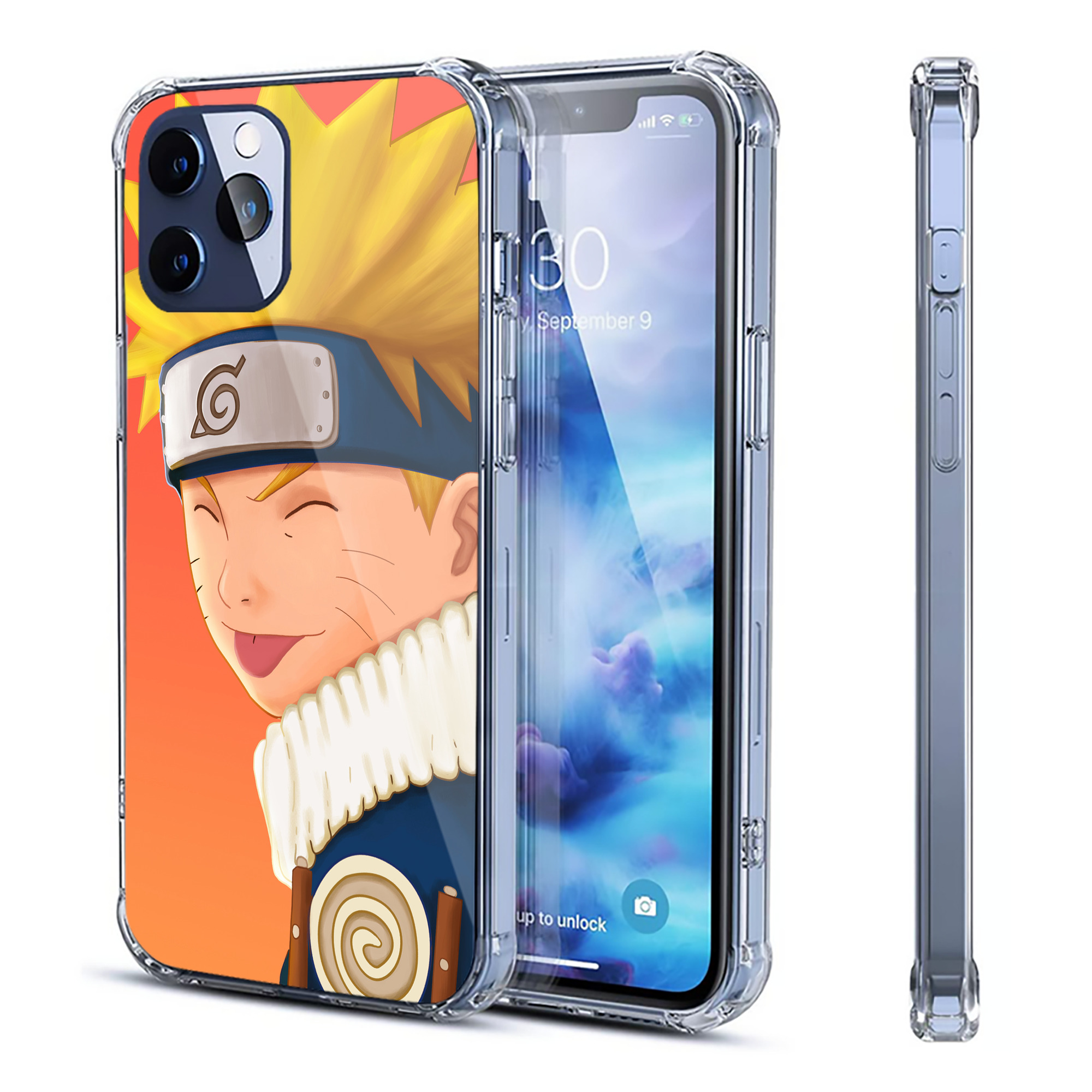 （画像用） NARUTO -ナルト- NARUTO -ナルト- 疾風伝 【iPhone 12シリーズ対応】透明スマホケース（クリアソフトケース）